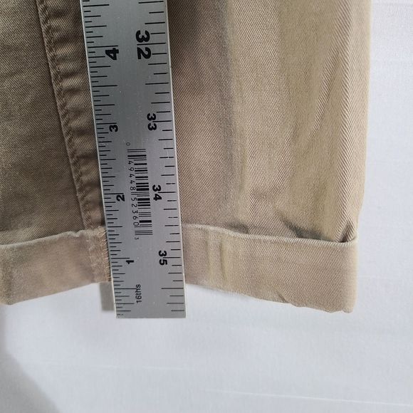 Asos Men Pants Chino Beige Cotton Blend Bootcut Straight Leg Work Career 34X30 - Picture 11 of 11